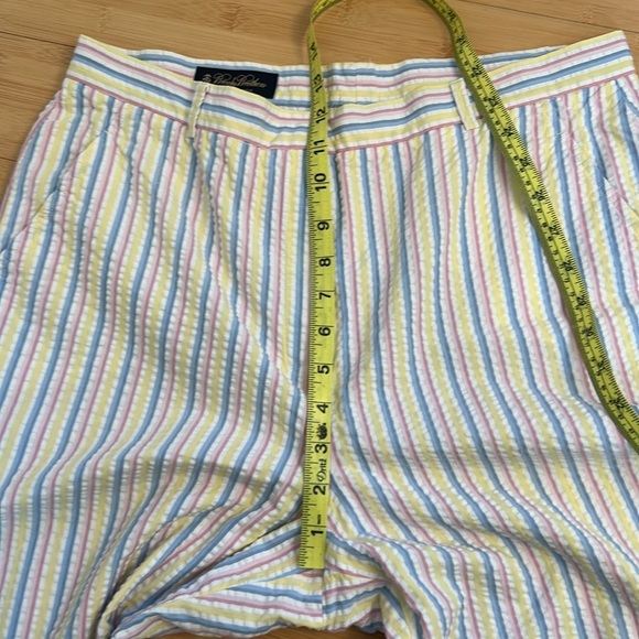 Brooks Brothers Pastel Stripes Cotton Seersucker Women’s Pants size 12 - Picture 7 of 9